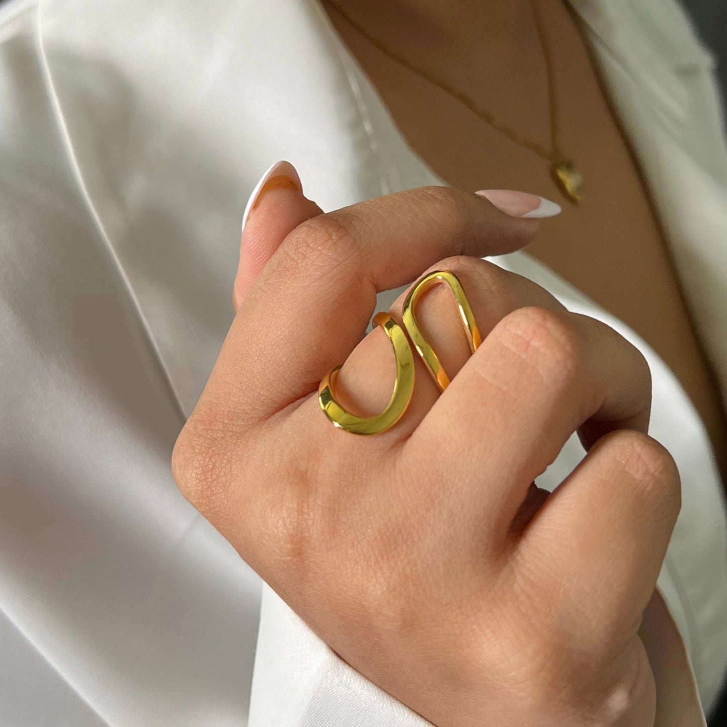 The 'S' Ring - 18k Gold Plated