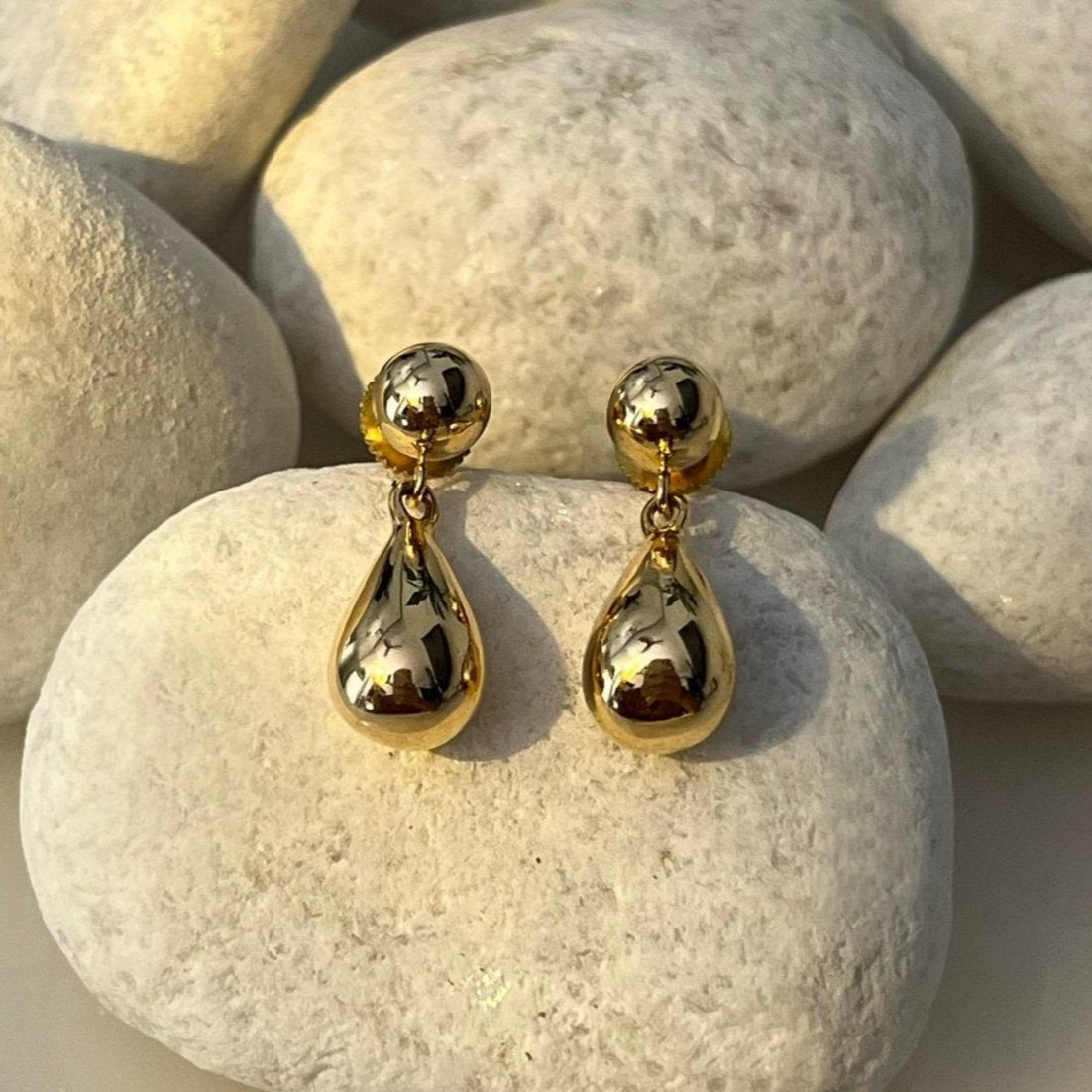 Teardrop earrings - 18k Gold Plated