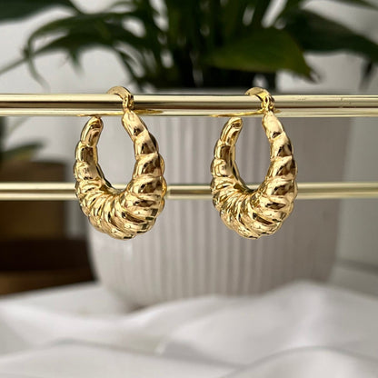 Bali Hoops - 18k Gold Plated | waterproof | anti tarnish 