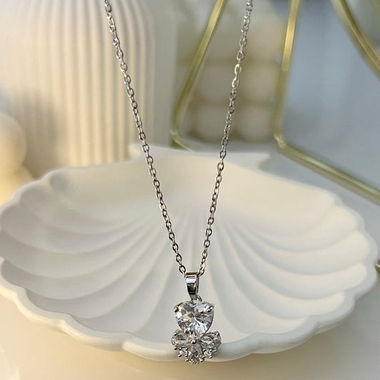 Blooming Heart Diamond Necklace