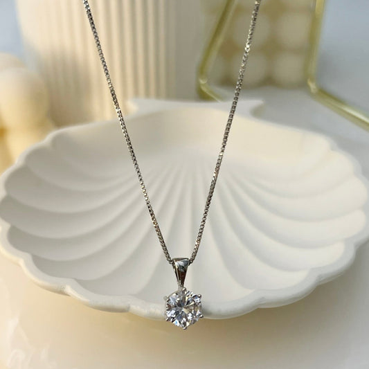 Sterling Silver Diamond Pendent