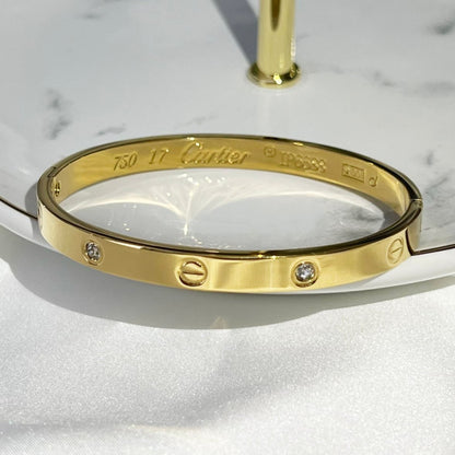 Clara Love Bangle - 18k Gold Plated