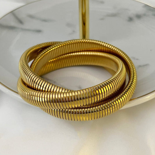 Trinity Entangled Bracelet - 18k Gold Plated