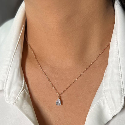 Diamond Teardrop Necklace