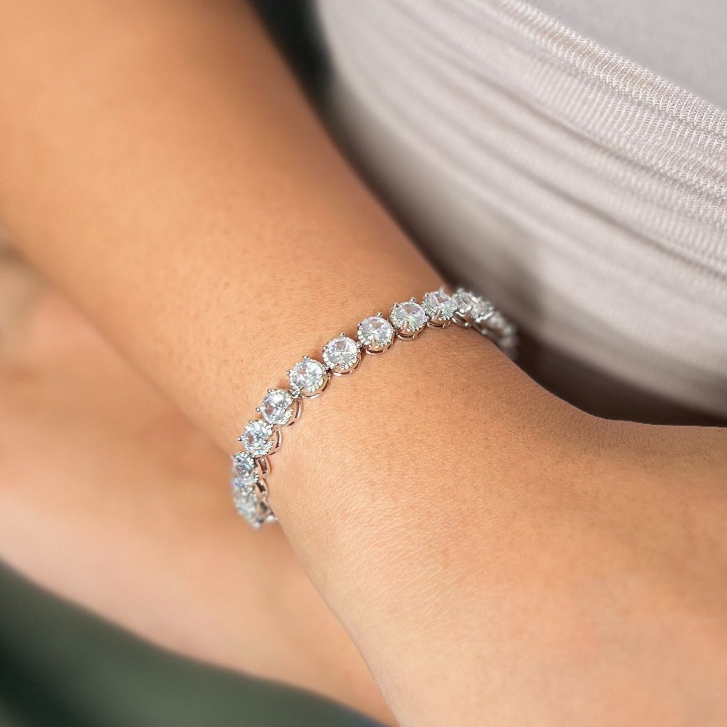 Dazzling Diamond Tennis Bracelet