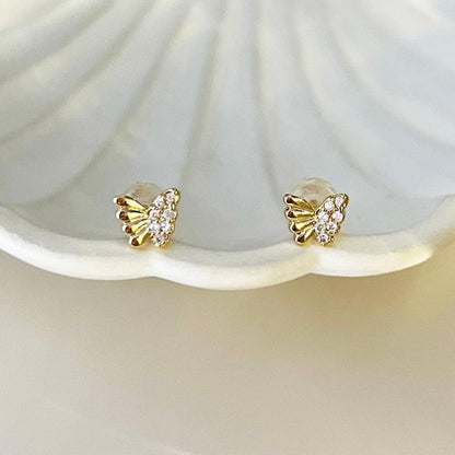 Butterfly Stud - 18k Gold Plated (Free Gift)