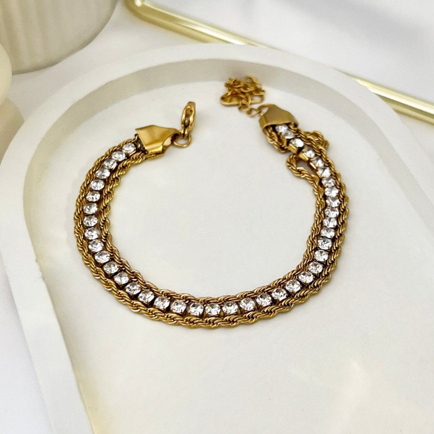 Layered Luxe Bracelet - 18k Gold Plated